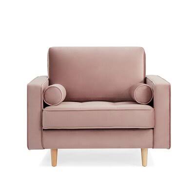 Blush Pink Fabric Armchair H46750