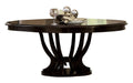 Espresso Round Oval Pedestal Table U270