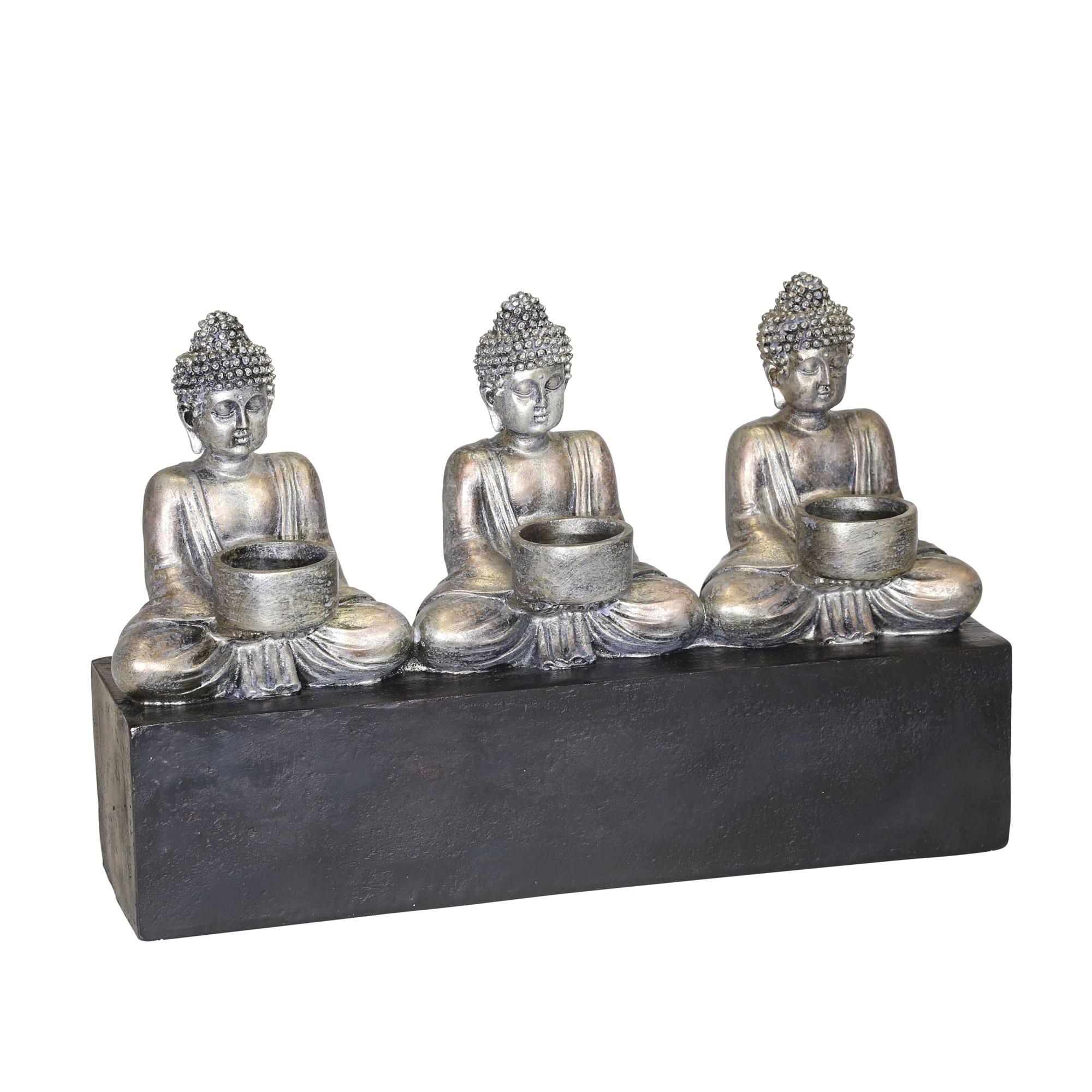 3 Buddha Tealight Candle Holder R777556