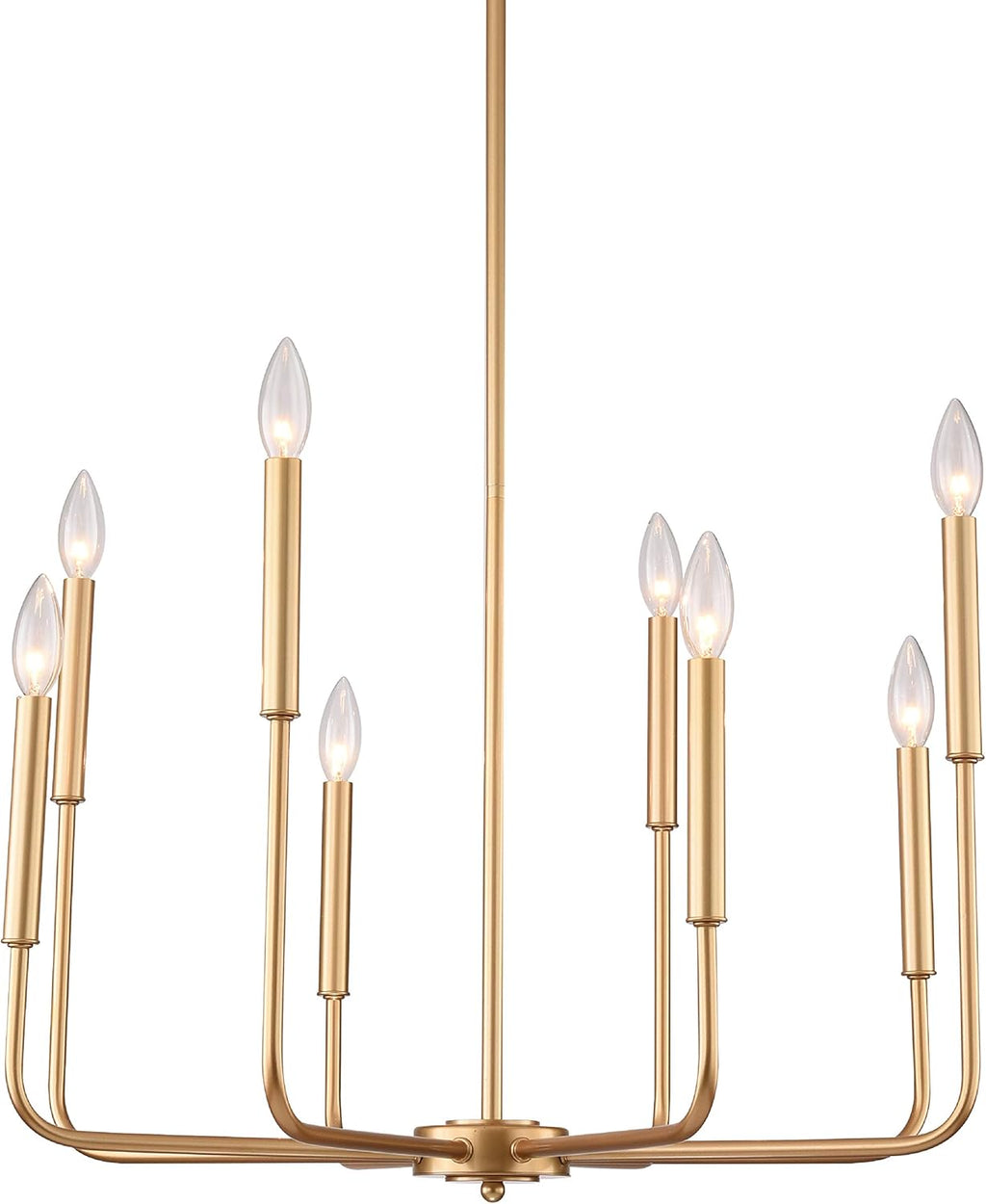 8 Lights Gold Farmhouse Chandelier Ceiling Light Fixture K1953