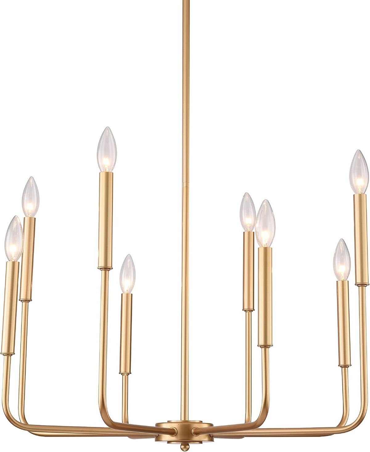 8 Lights Gold Farmhouse Chandelier Ceiling Light Fixture K1953