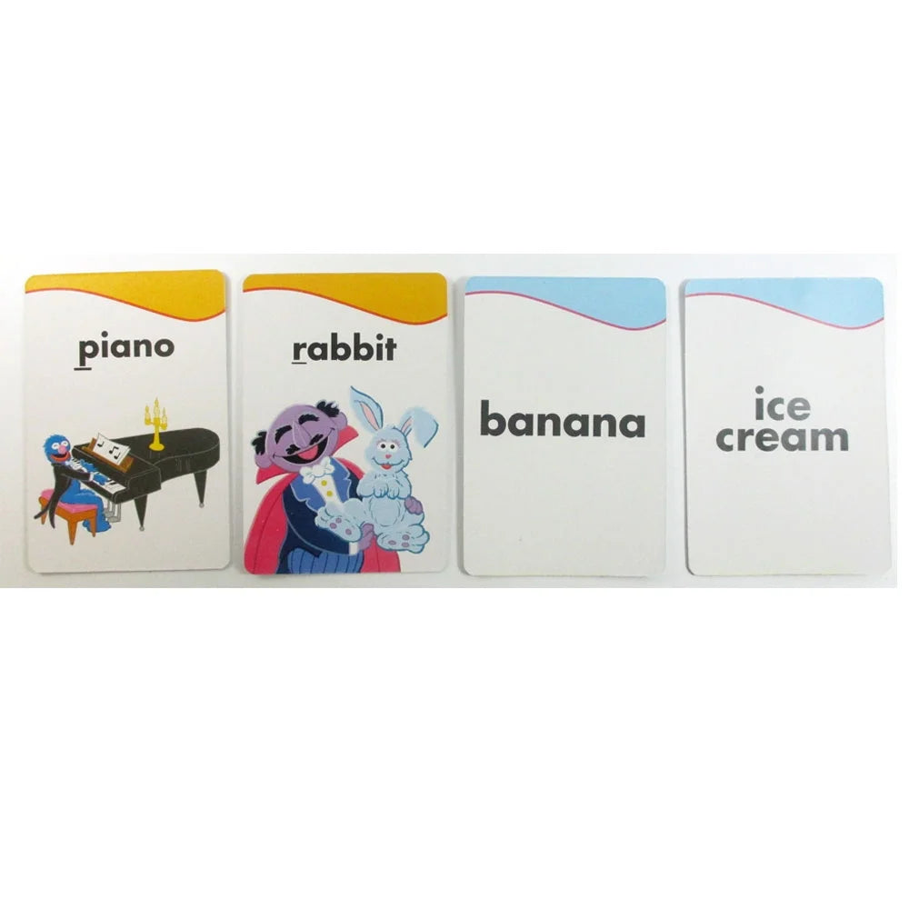 Sesame Street Flash Cards Beginning Words Numbers Colors Shapes Alphabet ABC Y65345