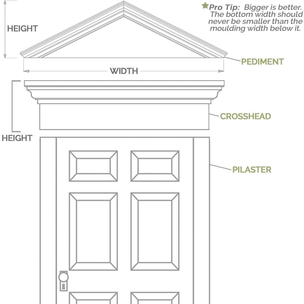 Flat Panel PVC Pilaster with Capital and Base (Pair) S98104