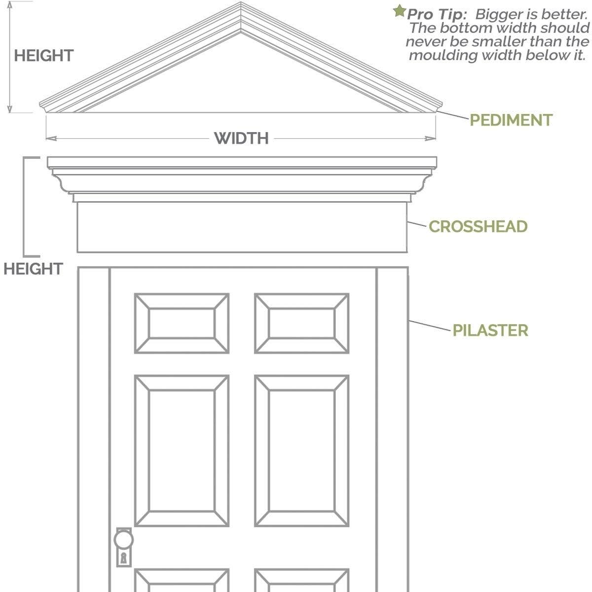 Flat Panel PVC Pilaster with Capital and Base (Pair) S98104