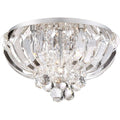 5 Light Flush Mount Polished Chrome Silver Z40380