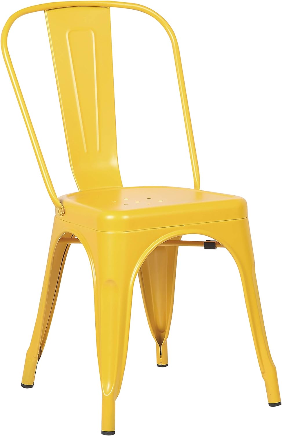 Yellow Metal Stackable Dining Chair (Set of 4) C853