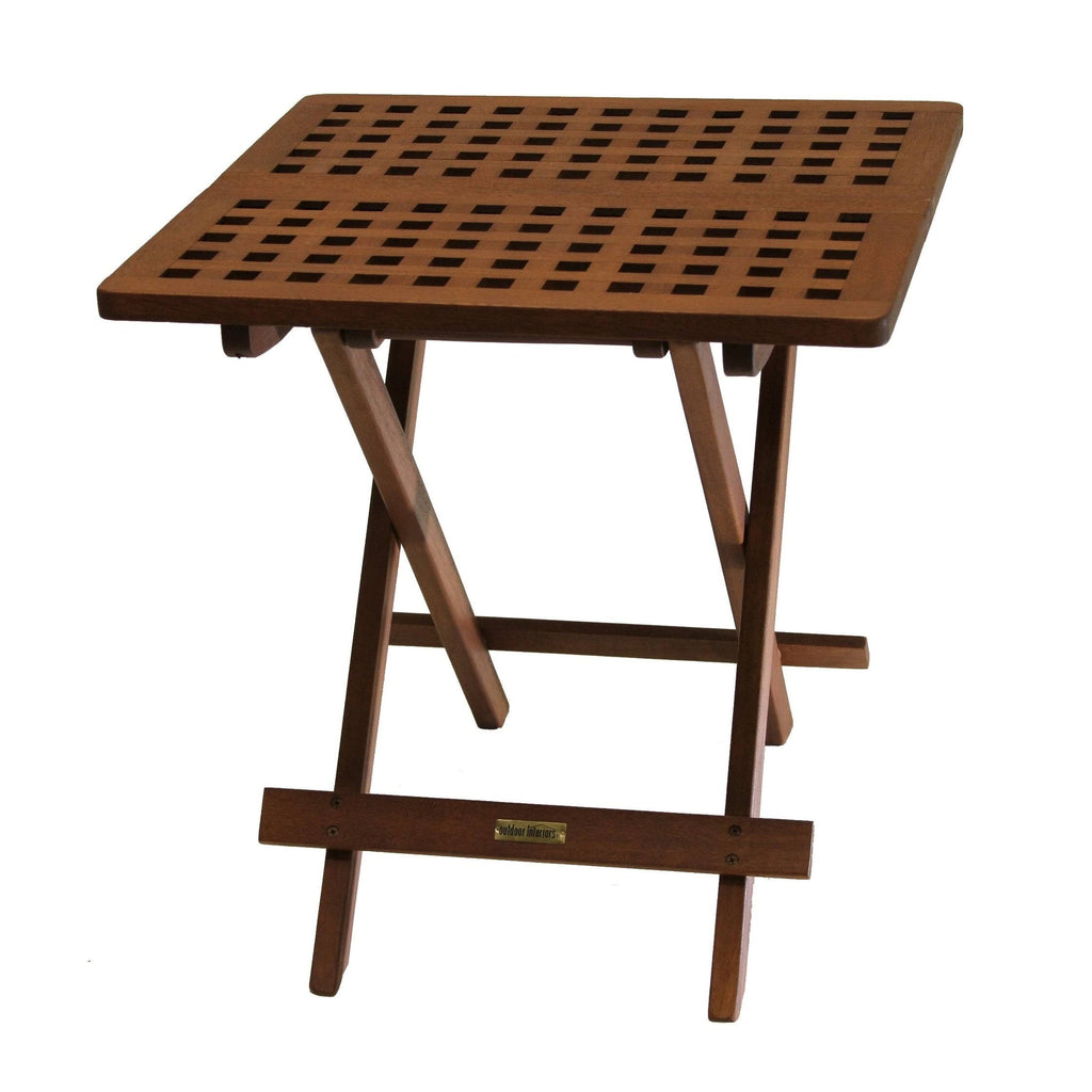Brown Eucalyptus Folding Side Table P860