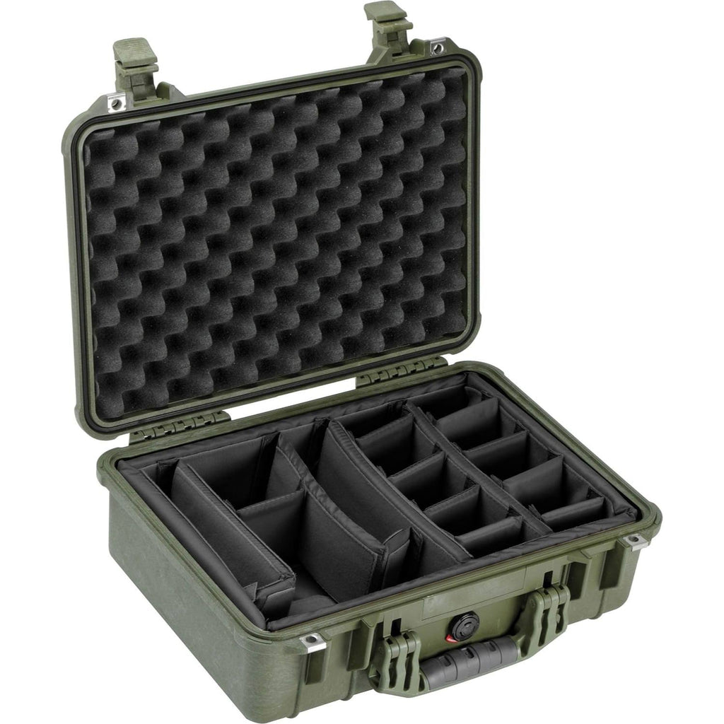 Olive Drab Green Waterproof Case with Padded Dividers N936702