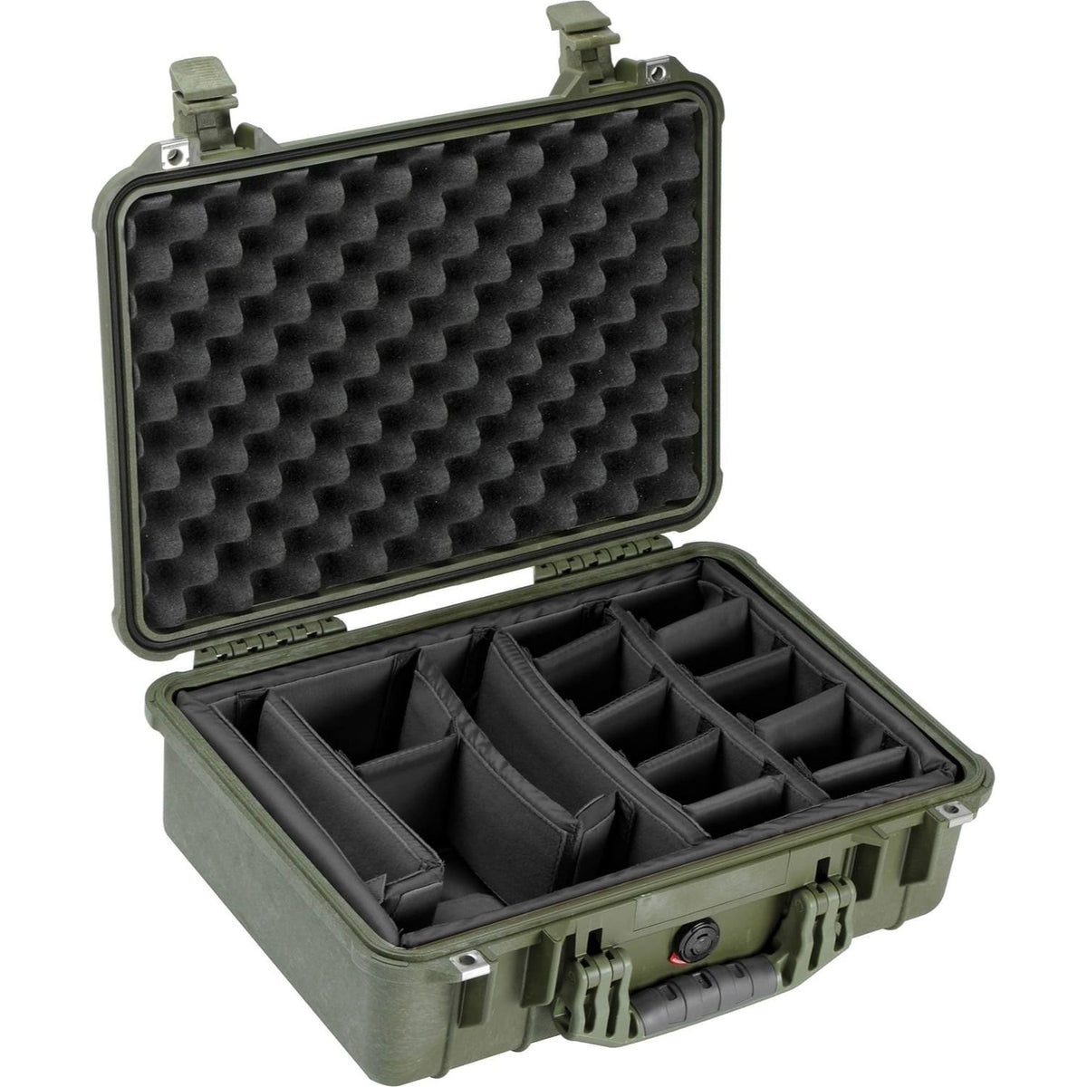 Olive Drab Green Waterproof Case with Padded Dividers N936702