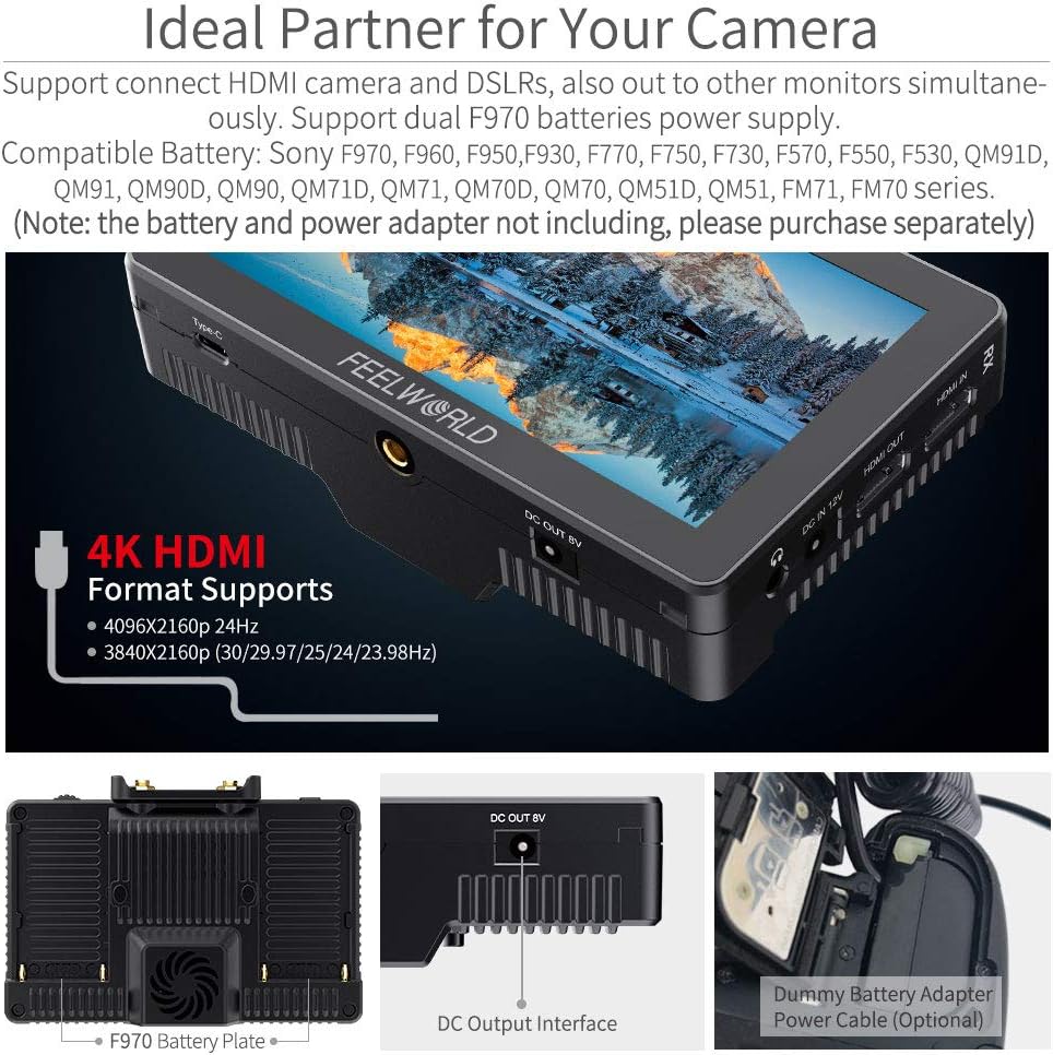 5.5 Inch Wireless Video Transmission Field Monitor with Built in Transmitter and Receiver F1620