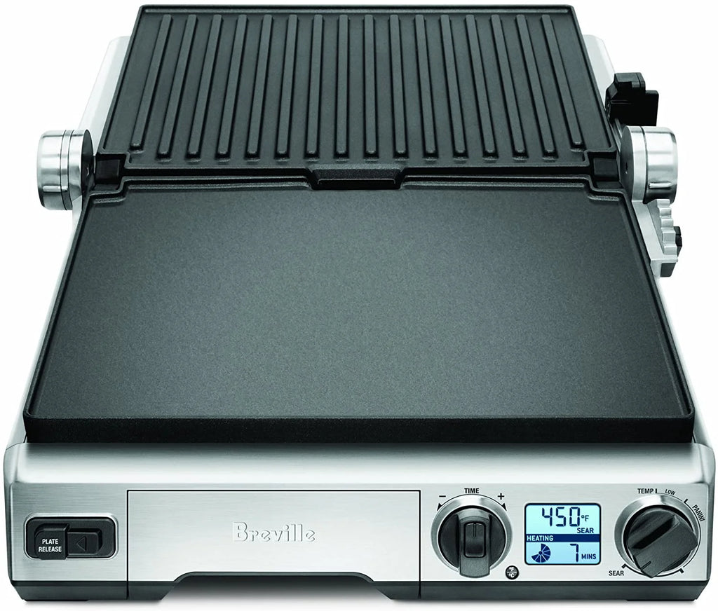 Brushed Stainless Steel Electric Countertop Grill F353724