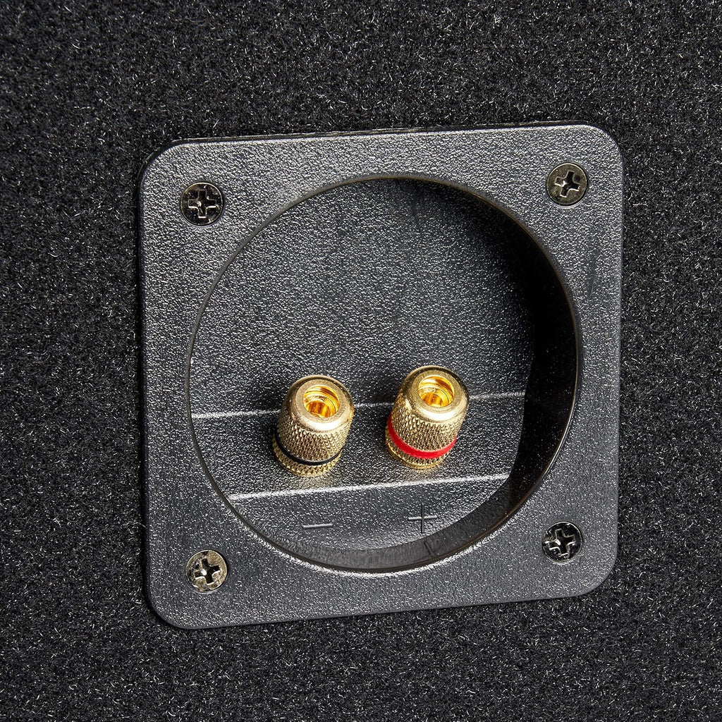 Single 12” Sealed MDF Black Carpeted Subwoofer Enclosure V559941