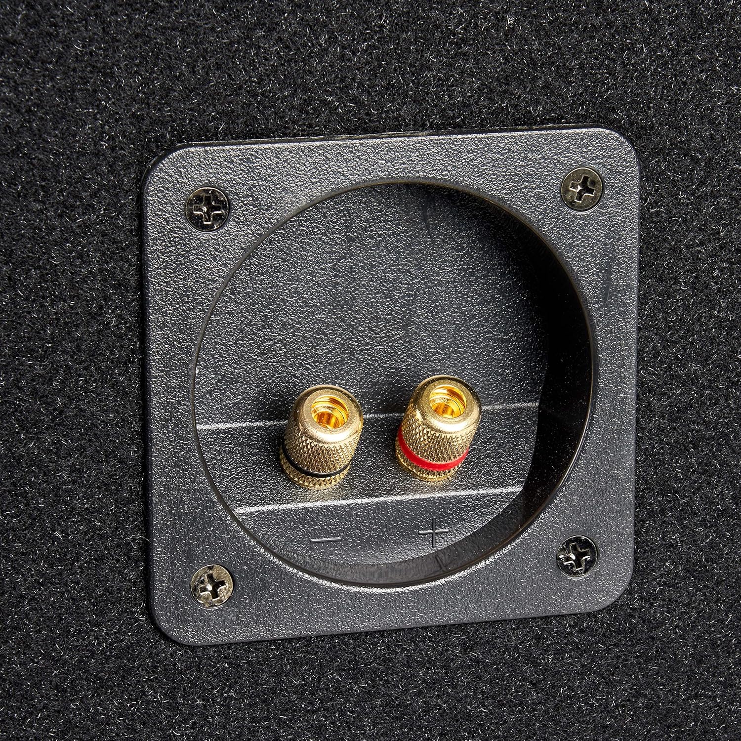 Single 12” Sealed MDF Black Carpeted Subwoofer Enclosure V559941