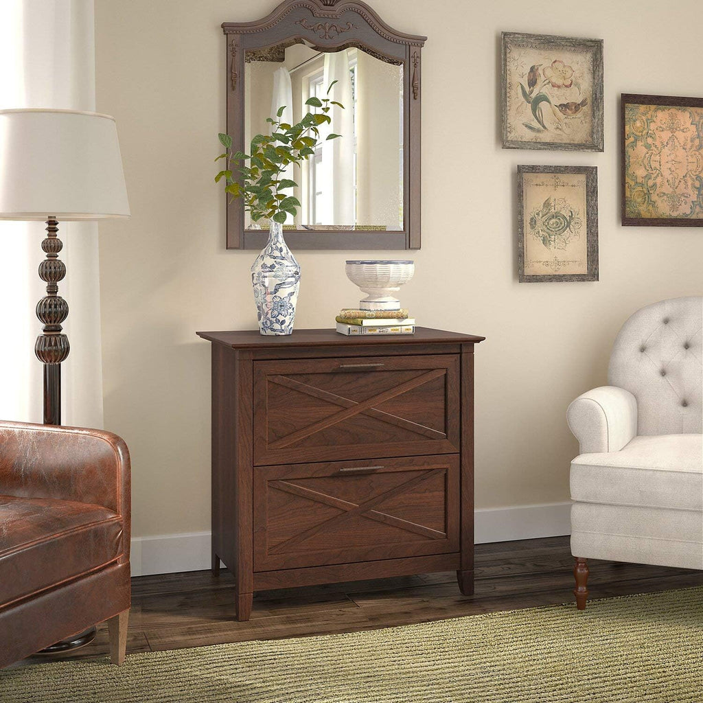 2 Drawer Lateral File Cabinet in Washed Gray F96501