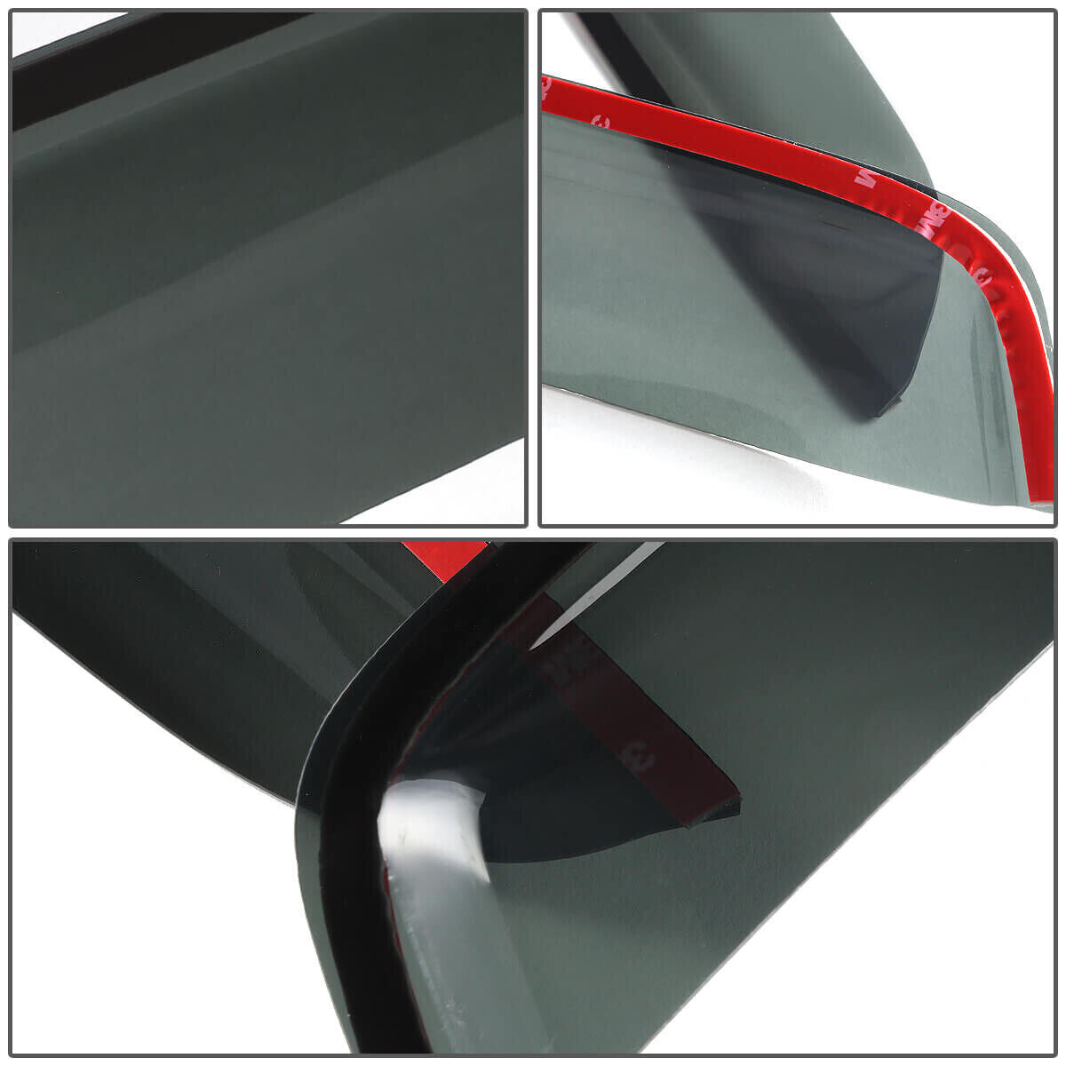 Smoke Window Visor Wind Rain Deflector In-Channel J371819