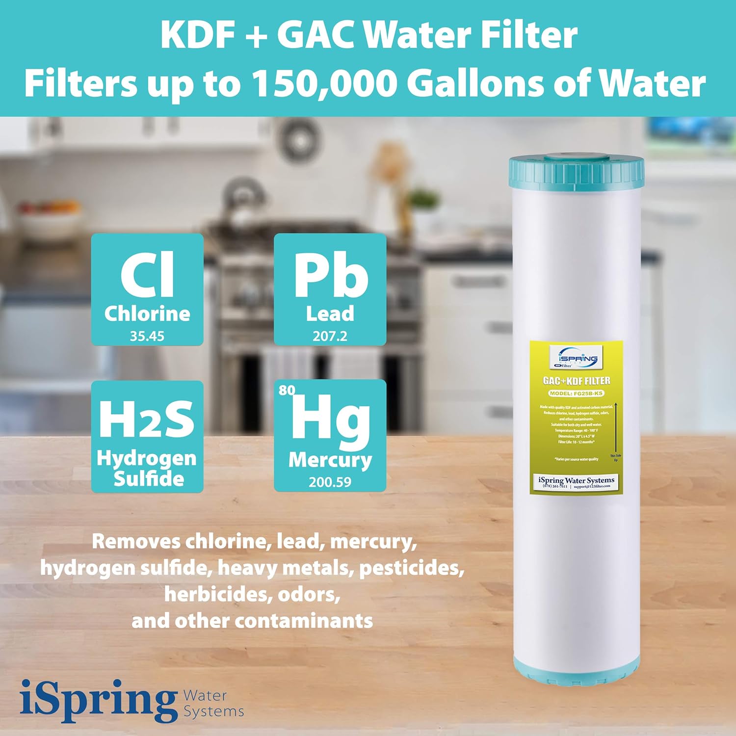 4.5” x 20” Whole House Water Filter Replacement Cartridge K5326