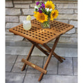 Brown Eucalyptus Folding Side Table P860