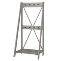Grey Solid Wood Hall Tree U86268