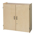 Locking Wall-Storage Cabinet, 3 Shelves I414