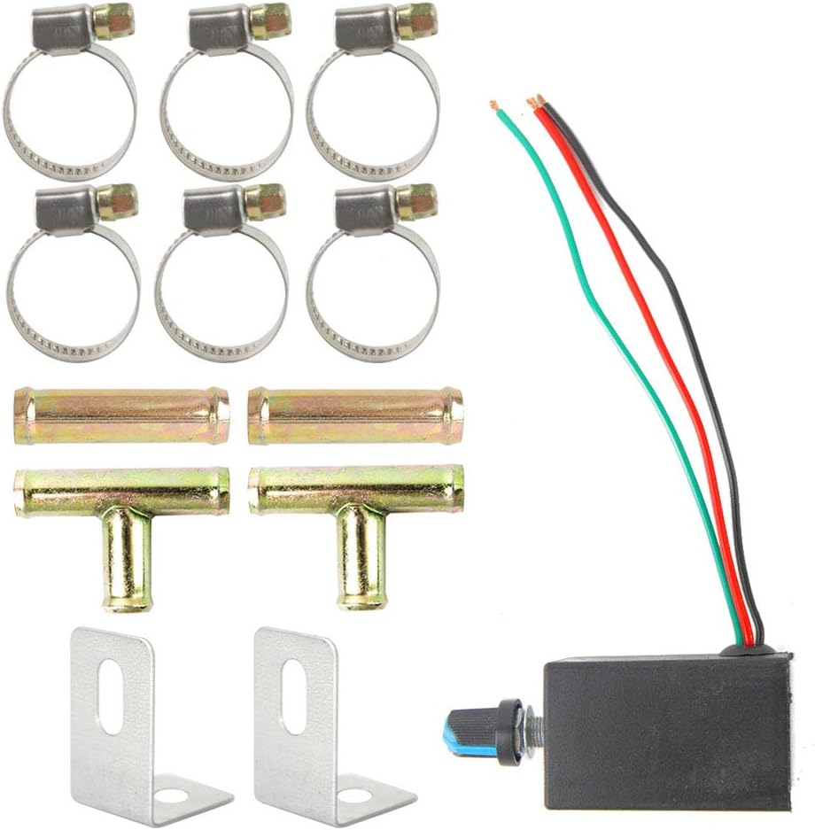 Compact 12V Dual Sides 6 Vents Heater with Speed Switch, Pack of 2 O1141