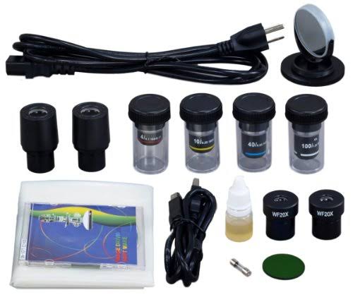 40X-2000X Built-in 3.0MP Digital Camera Compound LED Binocular Microscope with Vinyl Carrying Case L291193
