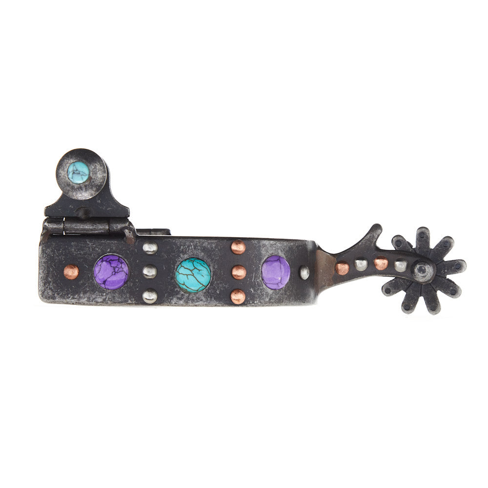 Youth Purple Stone Dot Spur V3667