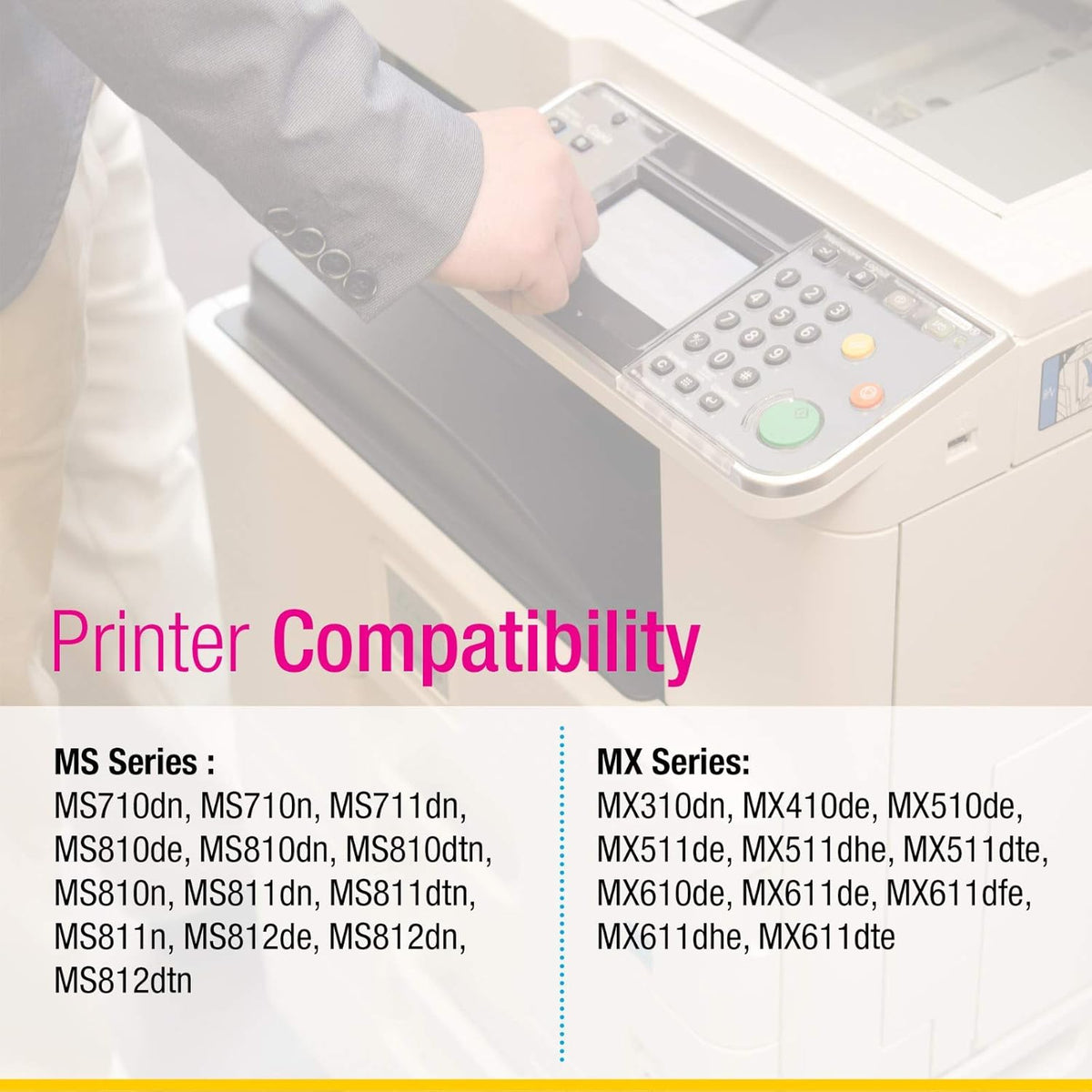 Black Toner Cartridge for Lexmark MX Series N10668
