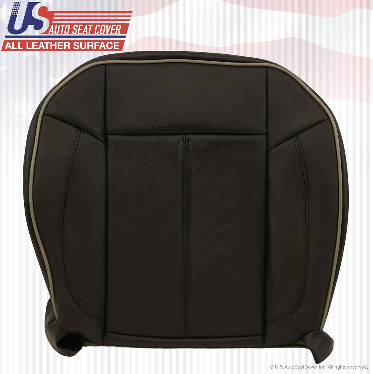 Black Leather Seat Cover F394