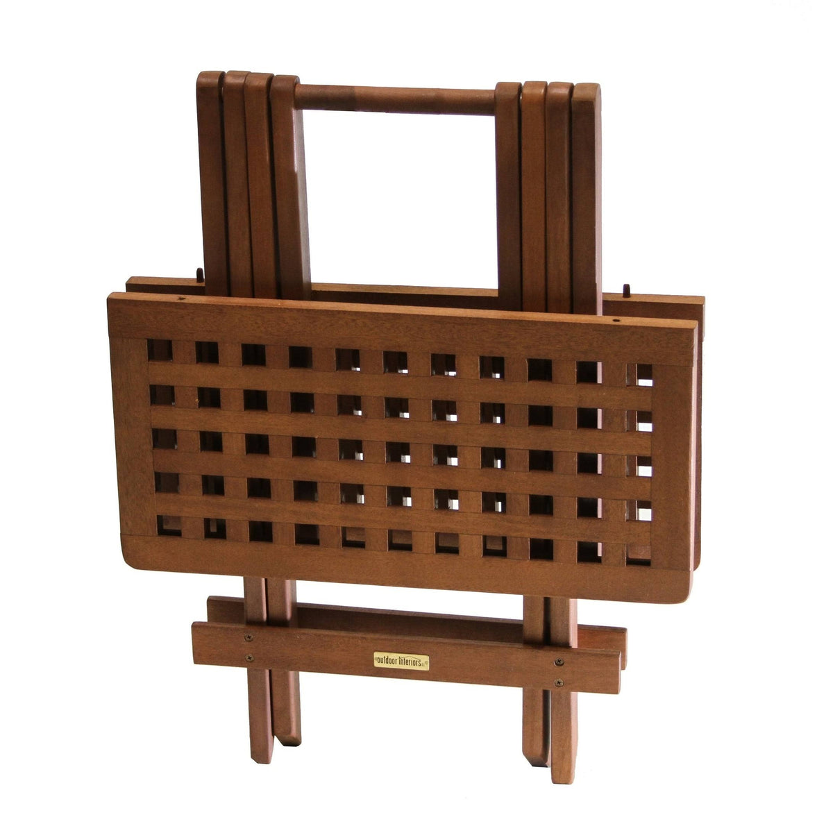 Brown Eucalyptus Folding Side Table P860