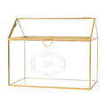 Gold Glass Terrarium Card Holder Z1934