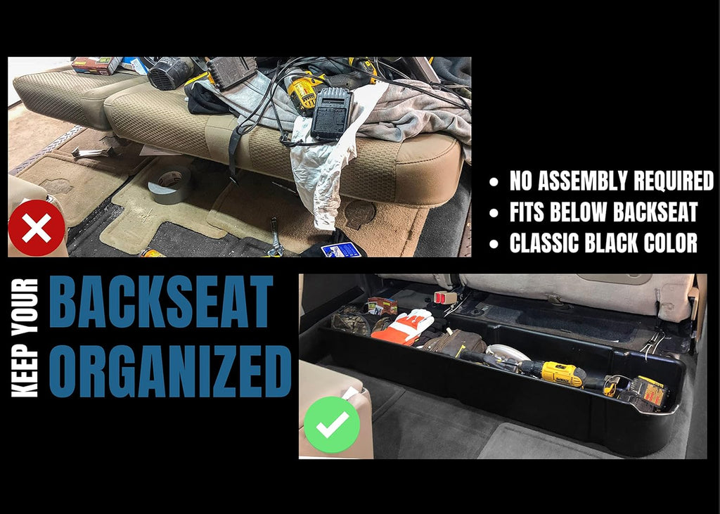 Under Seat Storage Box for Ford F-150 SuperCrew and SuperDuty Crew Cab A6223