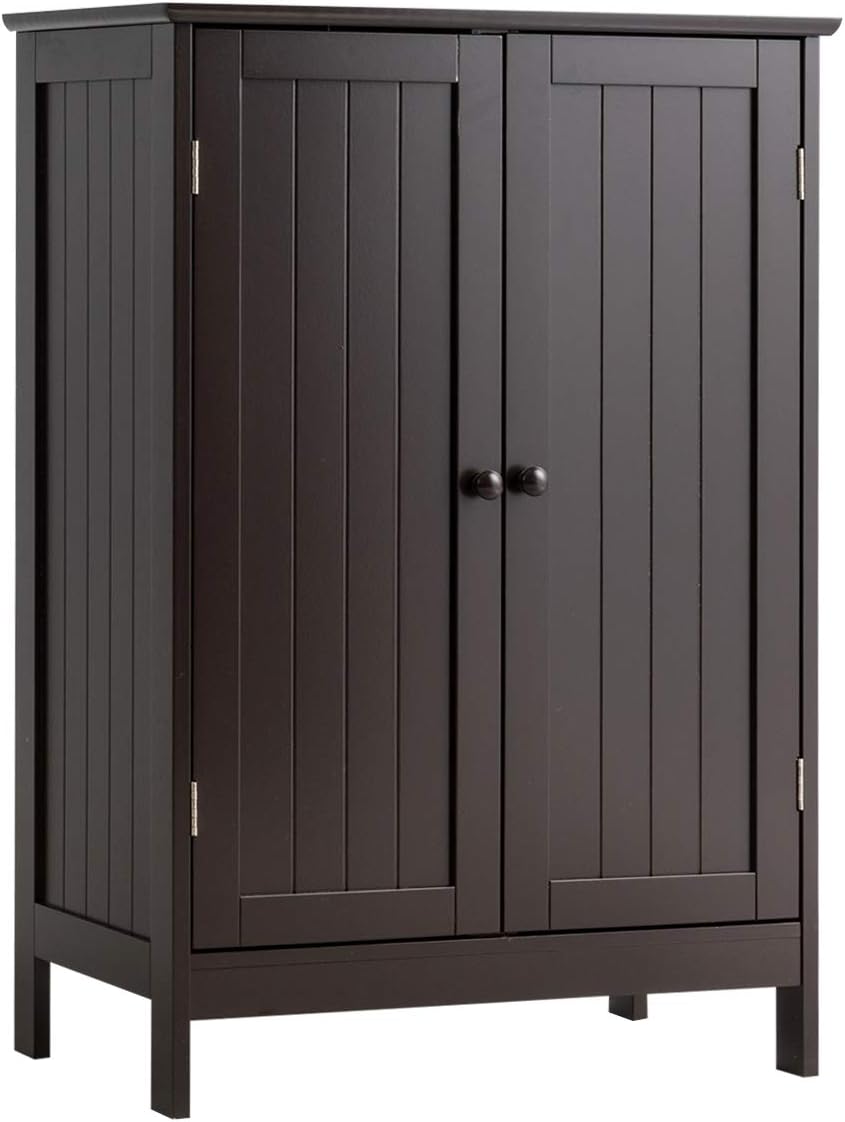 Brown Wooden Floor Storage Cabinet 23.5x14x34 inches Z489