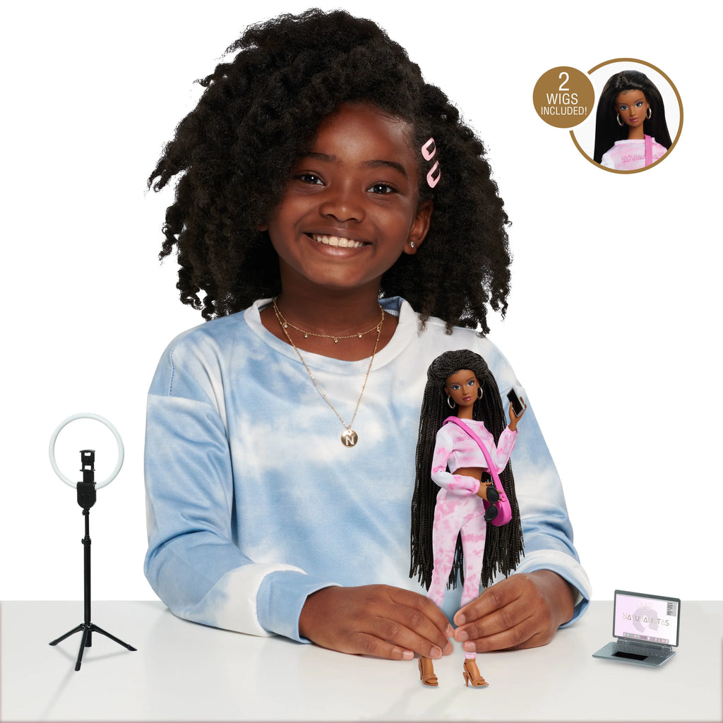 11.5-inch Fashion Doll with 4B Textured Hair, Medium Brown Skin Tone V630463