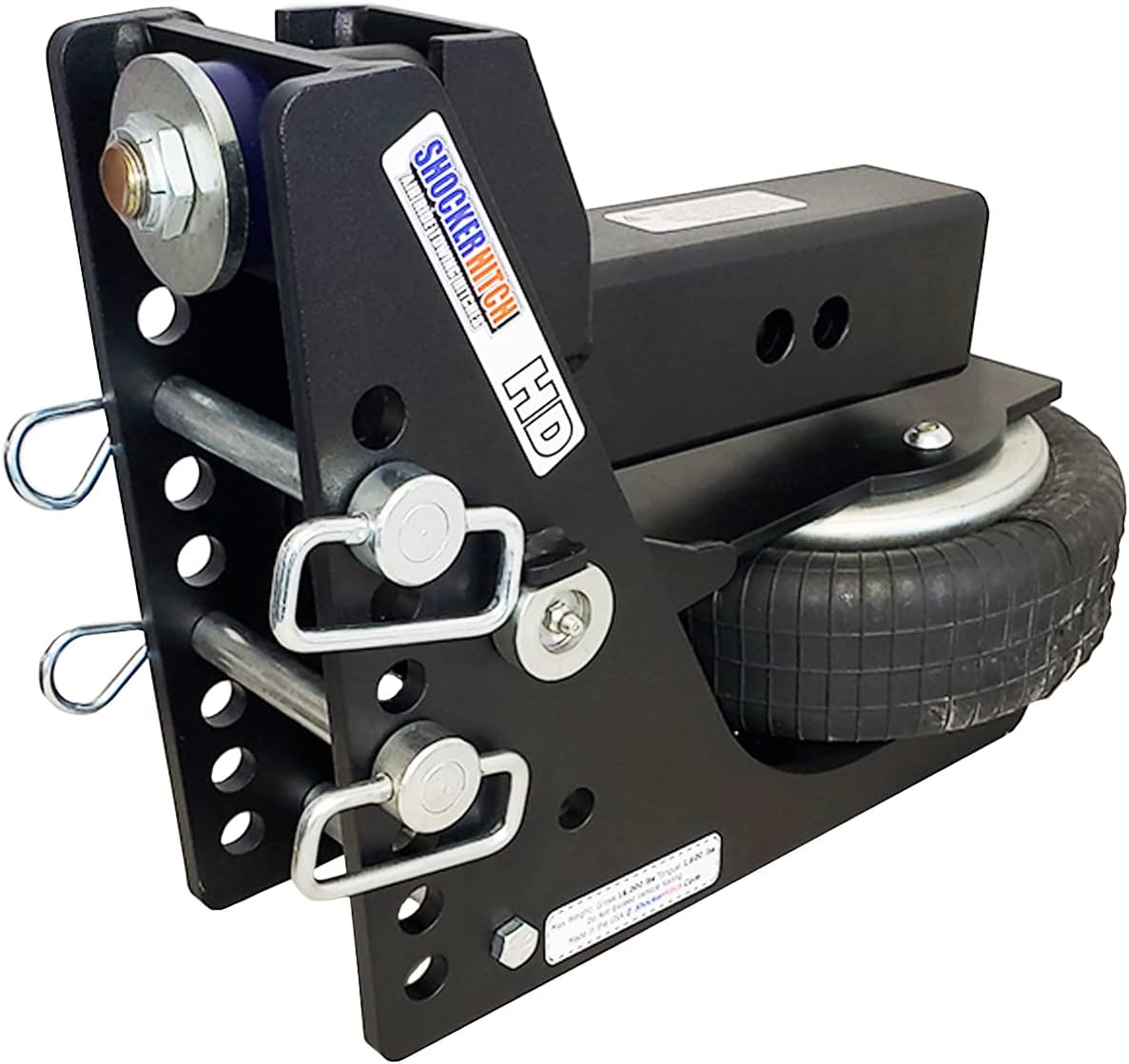 Black Air Hitch with Combo Ball, Fits 3" Hitch F4433