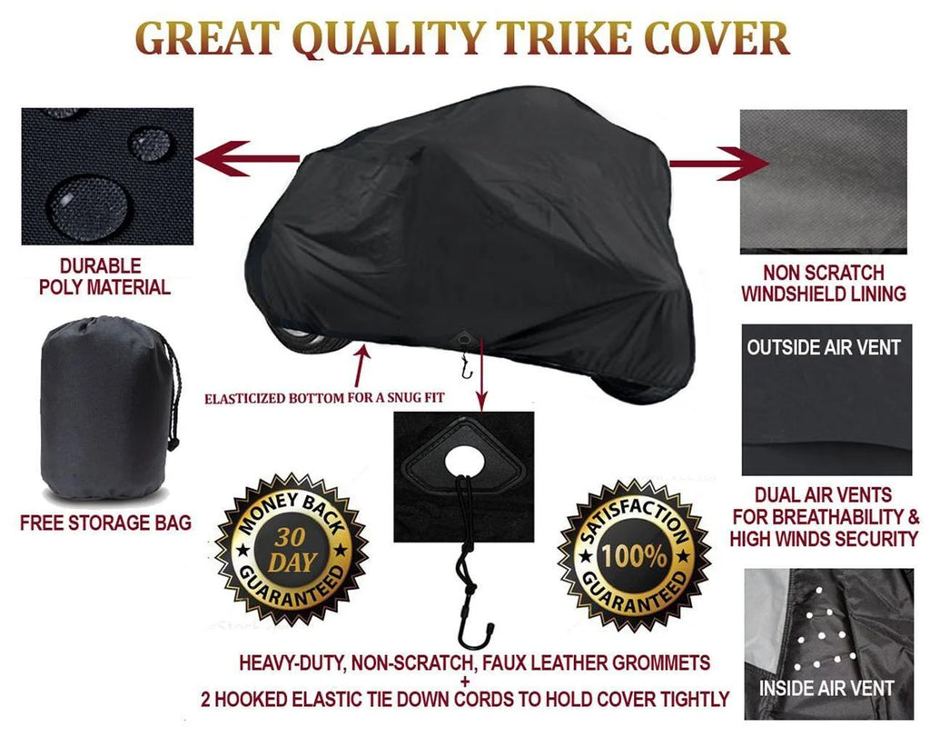 Trike Cover for Can-Am Roadster Spyder RT-S SE5 3-Wheeler M1828