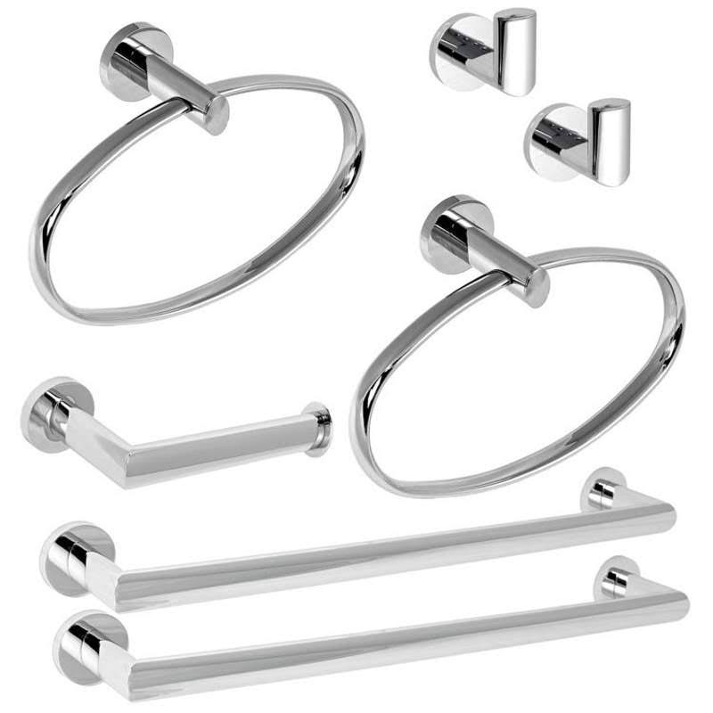 Chrome Bathroom Accessory Set D42023
