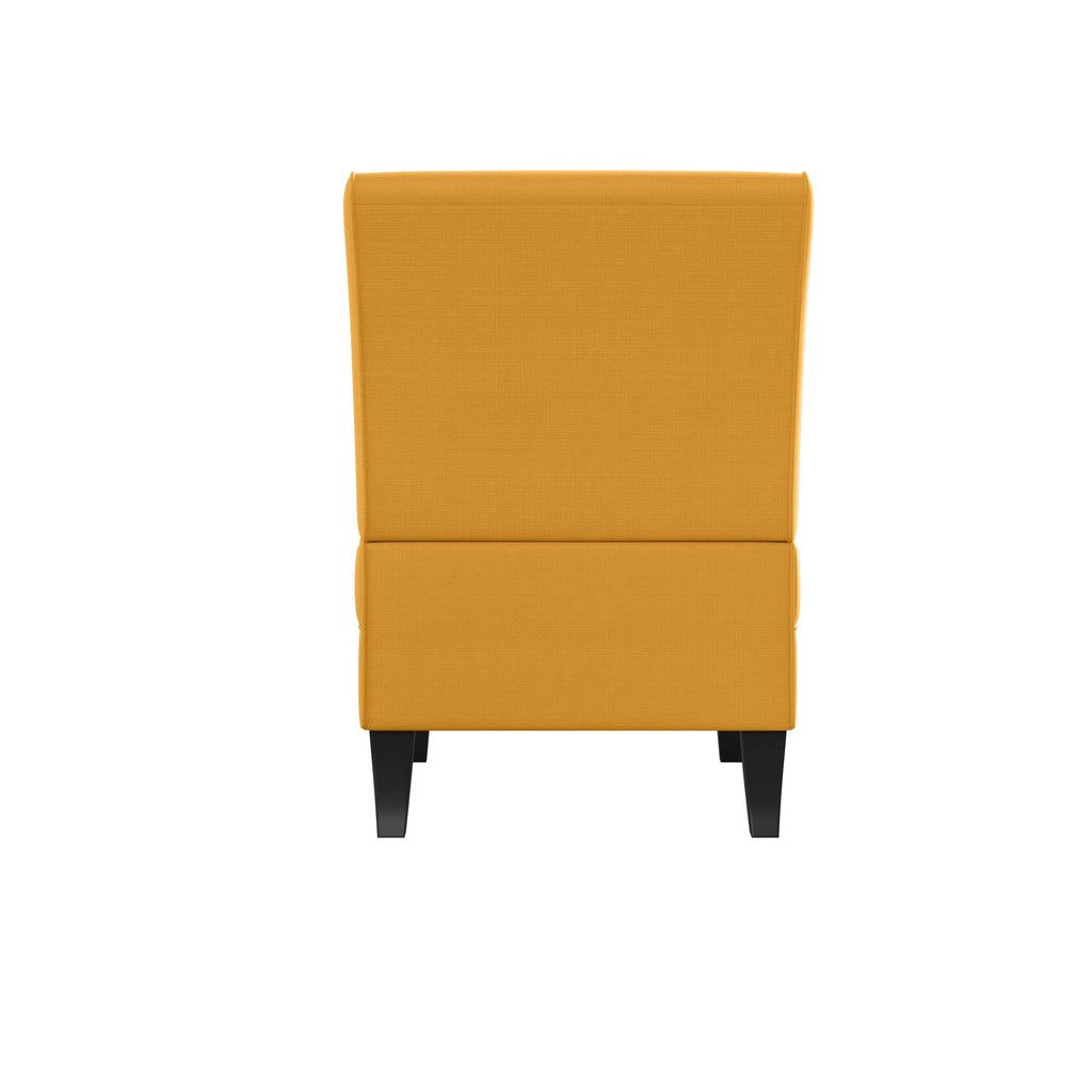 Orange Linen Armless Chair K403826