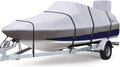 900D Trailerable Full Size Boat Cover Gray with Motor Cover W890