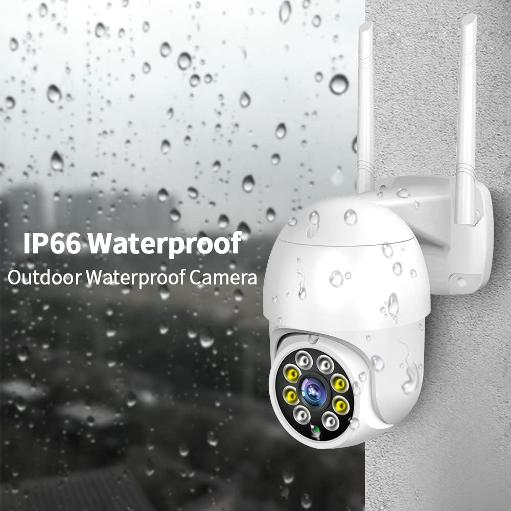 2K Wired Outdoor Security Camera with Starlight Color Night Vision and IP65 Waterproof H1370