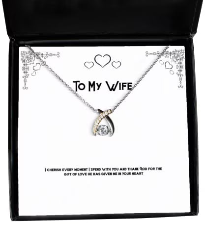 Unique Holiday Wishbone Dancing Necklace V24196