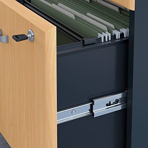 48 in. Corner Desk with Mobile File Cabinet - Beech X200