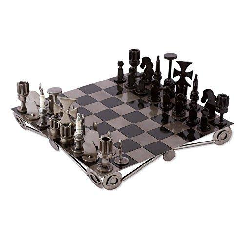 Recycled Metal Chess Game Set V584