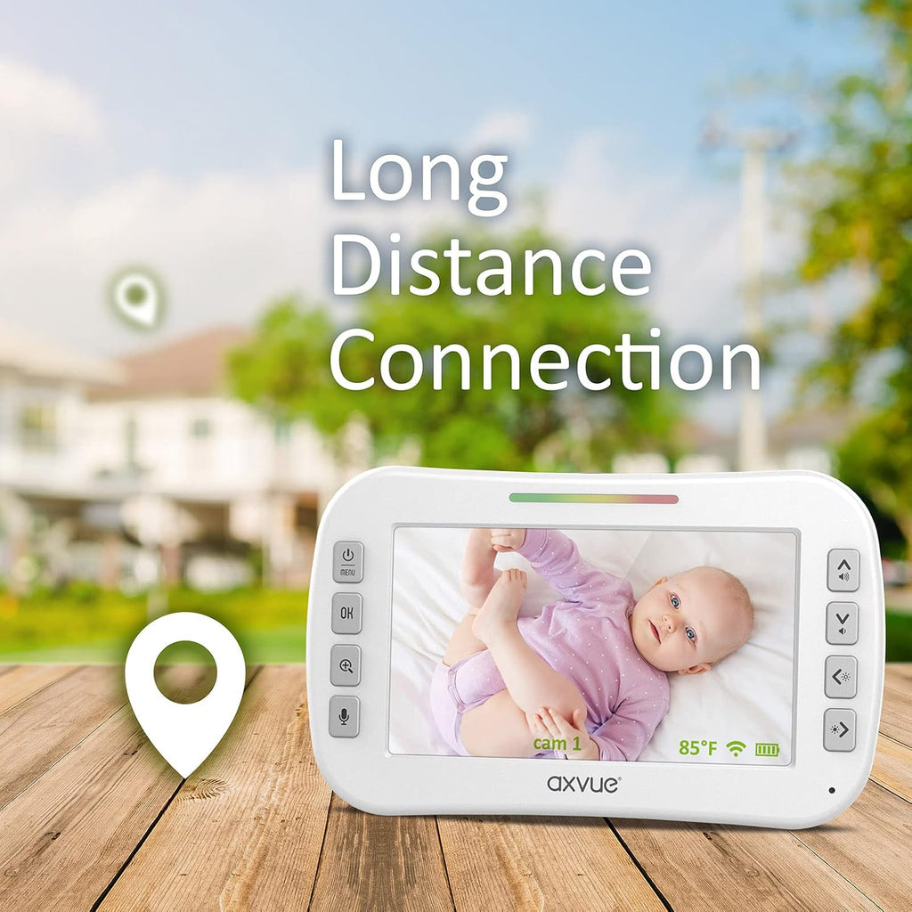 Video Baby Monitor with 5 High Resolution Screen and 2 HR Cam S2841