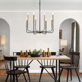 8 Lights Gold Farmhouse Chandelier Ceiling Light Fixture K1953