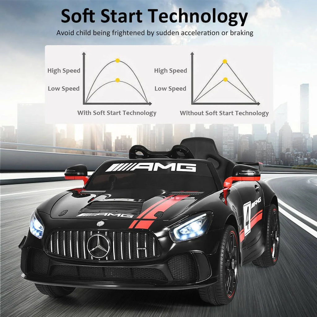 12V Kids Ride on Car with Remote Control Black H3788