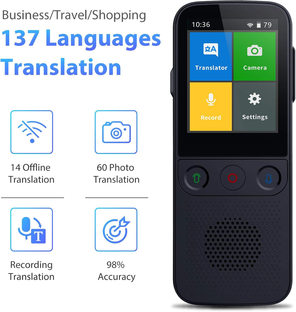 Two Way Real Time WiFi Translator Device Pack of 2 O6417