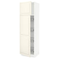 White High Cabinet with Door and Wire Baskets W300546