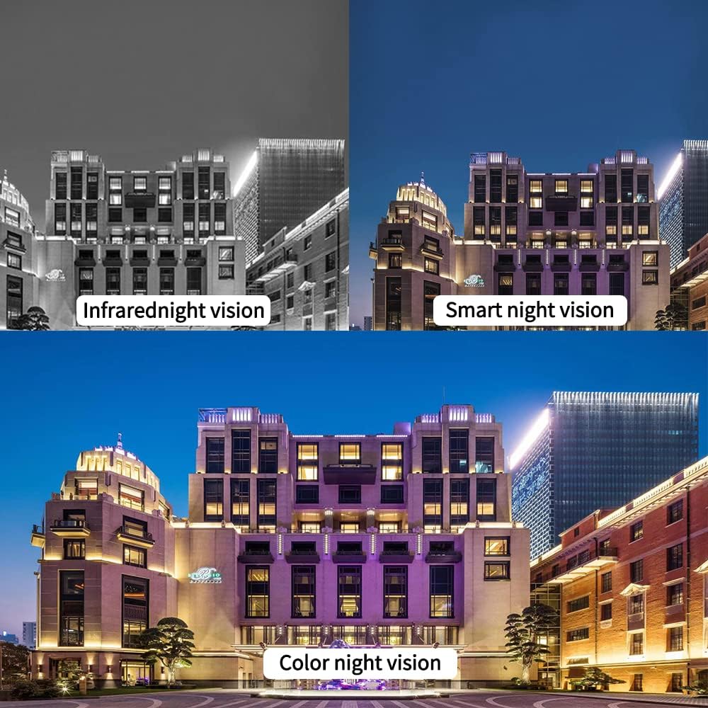 2K Wired Outdoor Security Camera with Starlight Color Night Vision and IP65 Waterproof H1370