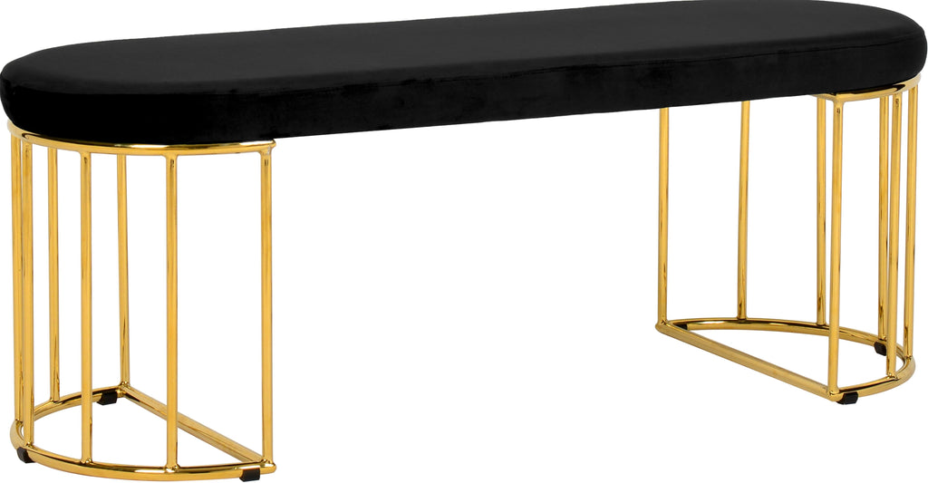 Black Velvet Bench M13956