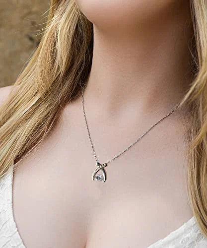Unique Holiday Wishbone Dancing Necklace V24196